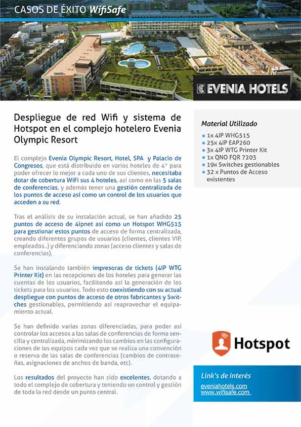 PDF caso éxito Wifi en Hotel Evenia Olympic Resort
