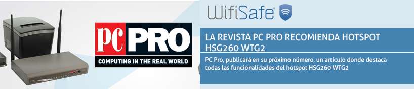 La revista PC PRO recomienda hotspot HSG260 WTG2