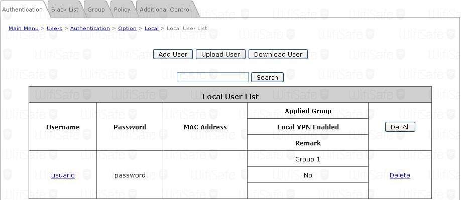 lista usuarios locales whg301