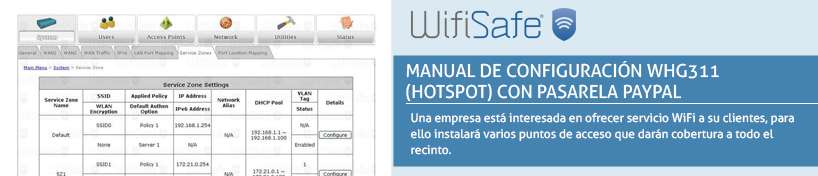 Manual de configuración WHG311 Hotspot con pasarela Paypal