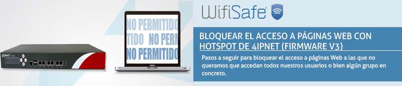 Bloquear el acceso a páginas Web con hotspot de 4IPnet (Firmware v3)