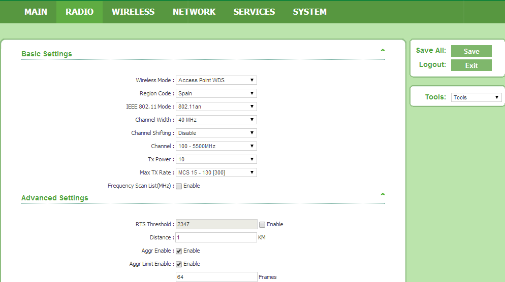Manual de configuración  WDS con equipos de Wisnetworks