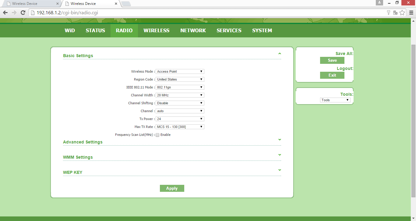 Configuración de VLAN's (Múltiple SSID con marcado VLAN) con equipos Wisnetworks en modo AP