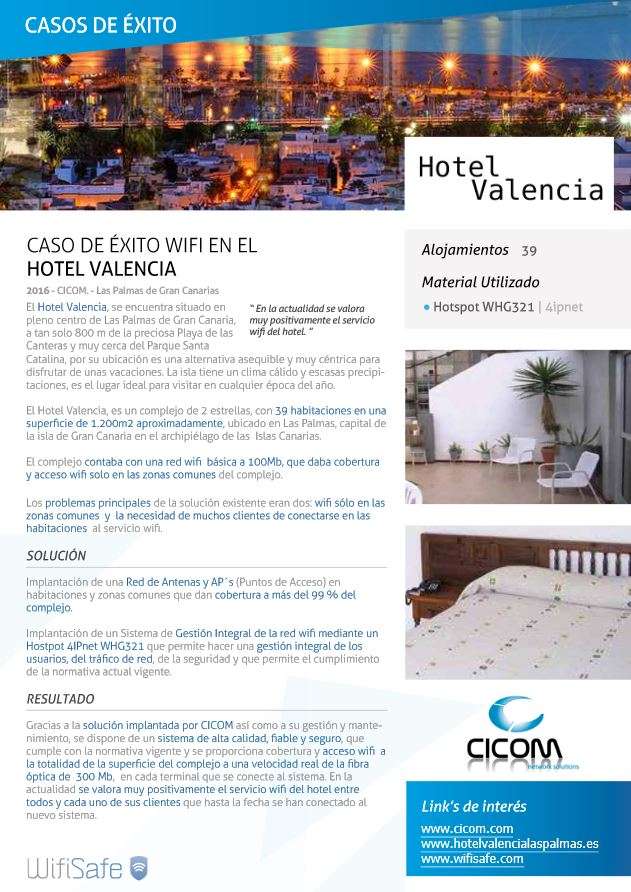 caso éxito WiFi canarias Hotel Valencia