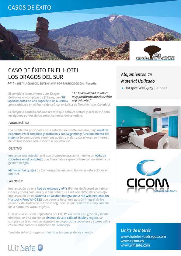 Caso de éxito en El Hotel Los Dragos del Sur