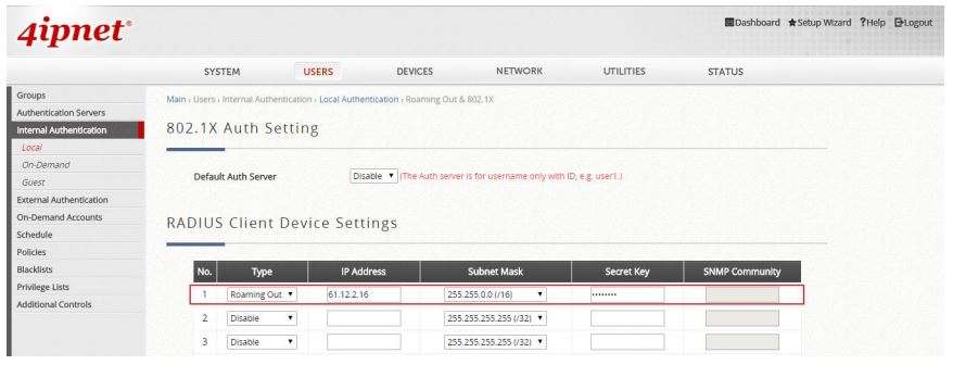 dirección IP WAN de la puerta de enlace remota