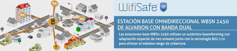 Estación base omnidireccional WBSN 2450 de Alvarion con Banda Dual