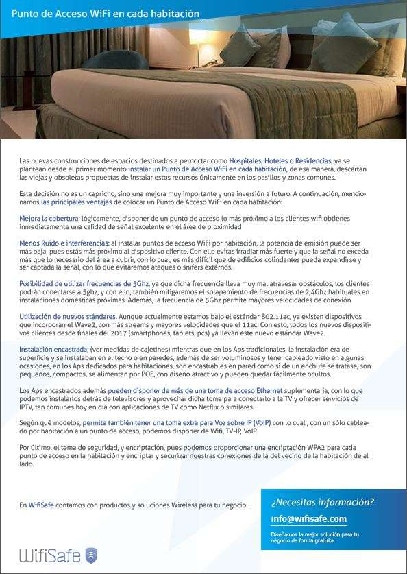 Punto de Acceso WiFi en cada habitación
