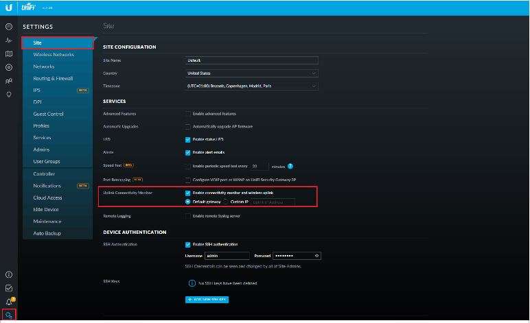 Activamos la opción de