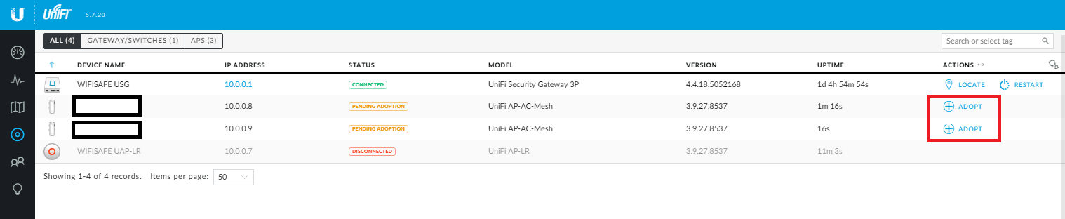 Hacer clic en el botón “Adopt”