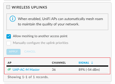 Podemos cambiar nuestro ap conectado por wireless a otro ap master en caso de que este otro ap tenga mejor señal
