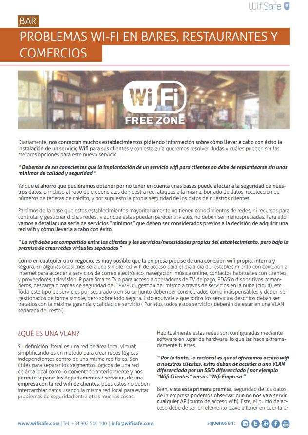 Problemas WI-FI en bares, restaurantes y comercios