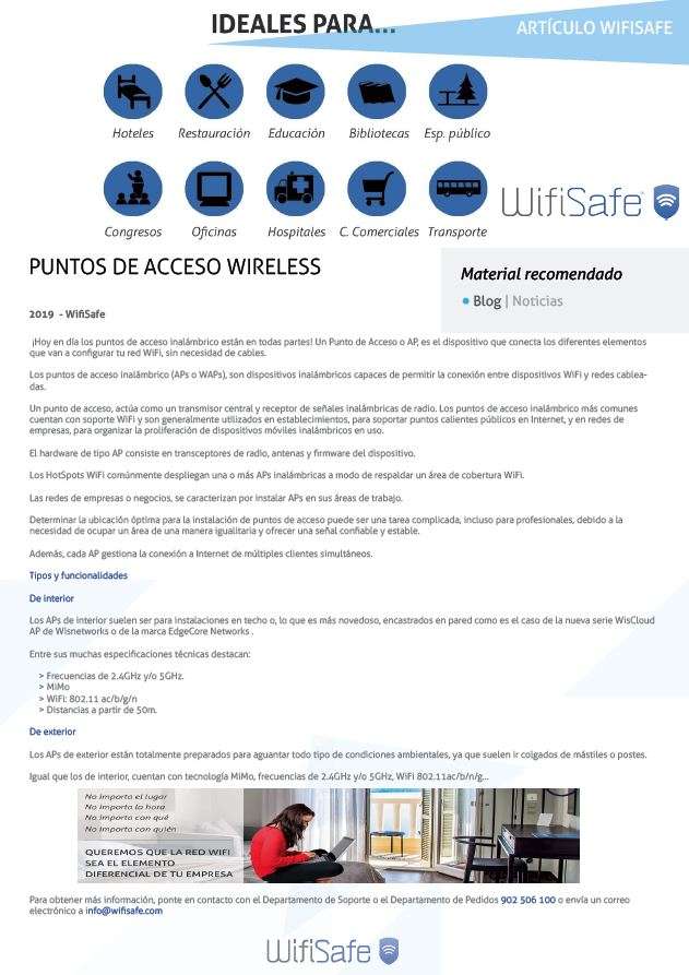 Puntos de Acceso Wireless