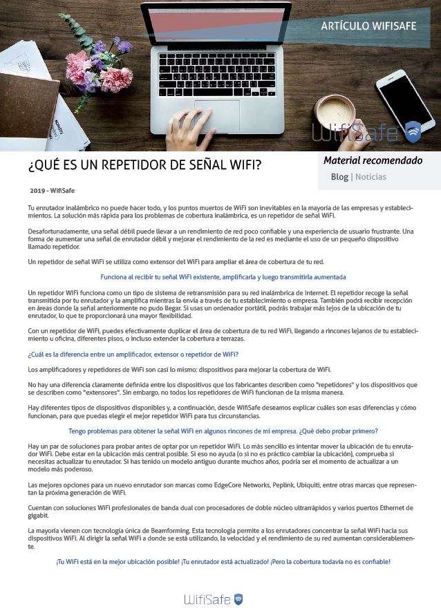 ¿Qué es un repetidor de señal WiFi?