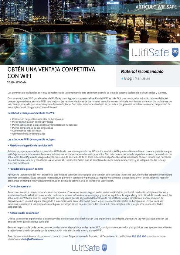 Obtén una ventaja competitiva con WiFi