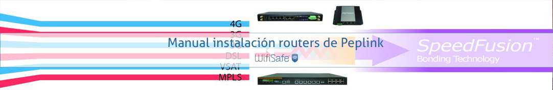 Manual instalación routers de Peplink