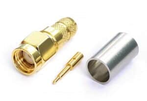 Conector SMA RP Hembra para crimpar en cable LLC 4001