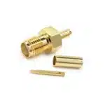 Conector SMA Hembra para crimpar en cable RG316