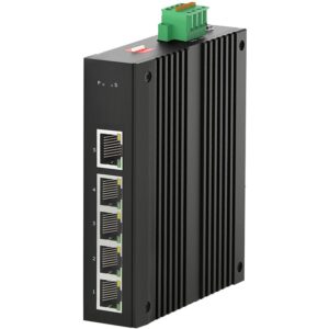 Switch industrial de 5 puertos 10-100-1000 con soporte para QoS y aislamento de clientes