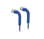 Cable de conexión ethernet CAT.6 con ambos extremos flexibles RJ45 de color azul (10 cm) de Ubiquiti