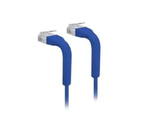 Cable de conexión ethernet CAT.6 con ambos extremos flexibles RJ45 de color azul (10 cm) de Ubiquiti